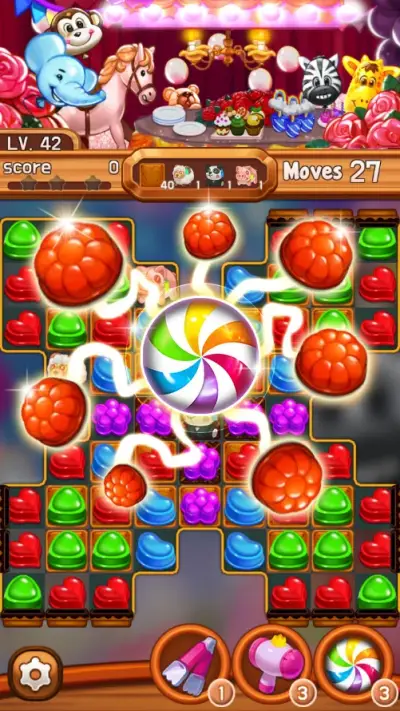 Candy Amuse: Match-3 puzzle gameplay screenshot