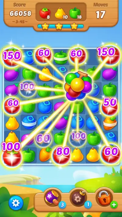Fruit Garden Blast gameplay screenshot 2