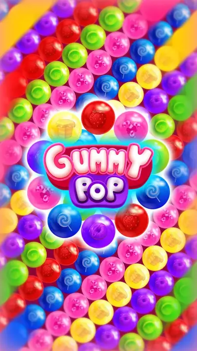 Gummy Pop Bubble Shooter Games gameplay screenshot