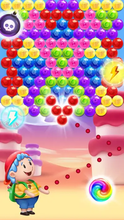 Gummy Pop Bubble Shooter Games gameplay screenshot 3